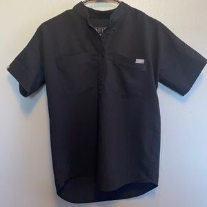 Figs Black Kira scrub top